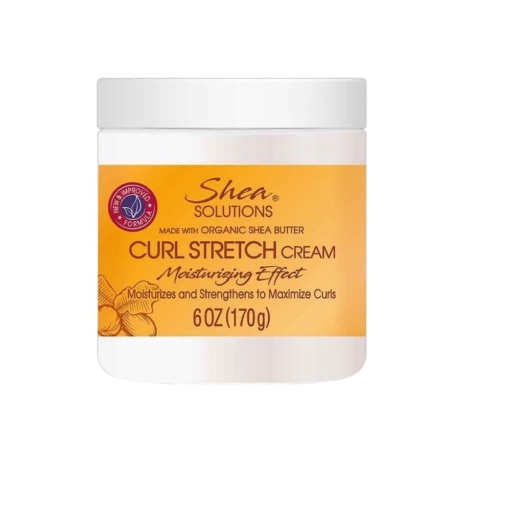 New Shea Solution Made W/ Organic Shea Butter Curl Stretch Cream Moisturizing E